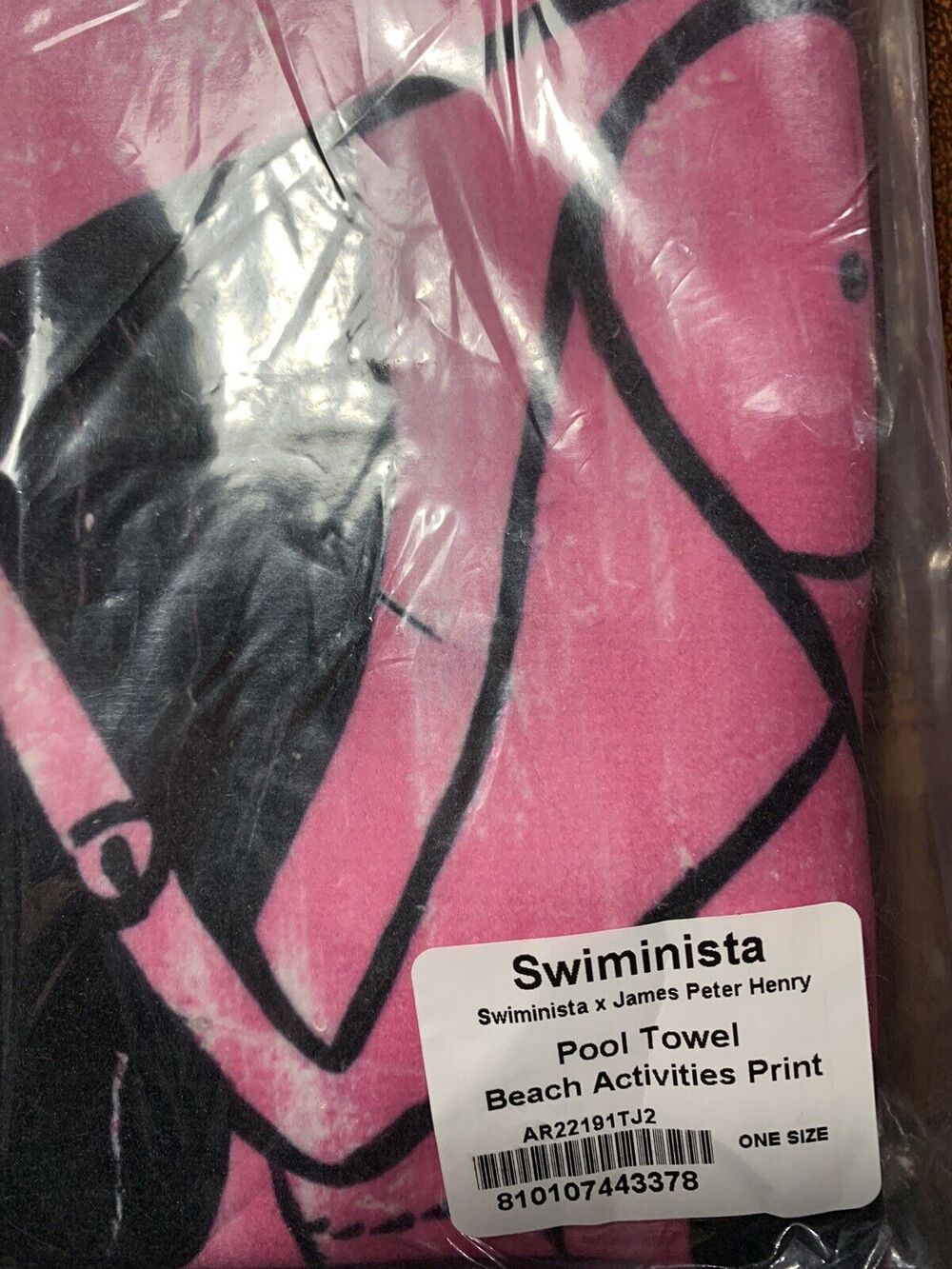 Swiminista x James Peter Henry Pool Beach Activities Print Towel NEW